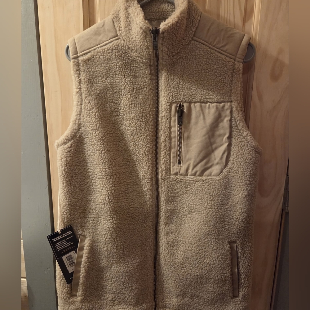 Mountain Khakis Tan Sherpa Fleece Vest